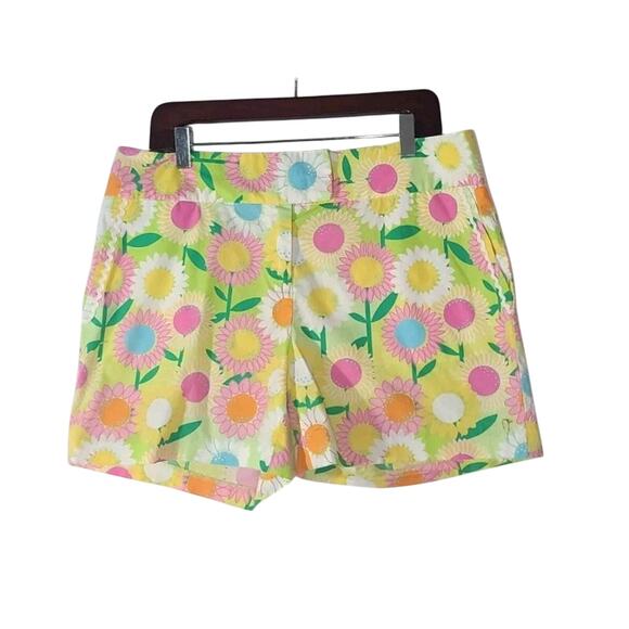 Lilly Pulitzer Pants - Vintage Lilly Pulitzer Women's Multicolor Floral Shorts US 10 Mod